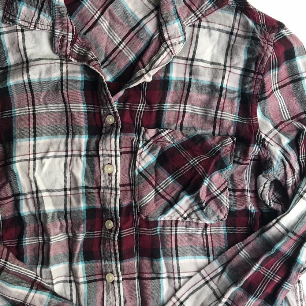 Aeropostale Plaid Button Up